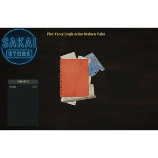 PLAN | FANCY SINGLE ACTION REVLOVER PAINT