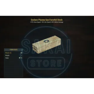 ENCLAVE PLASMA GUN FORCEFUL STOCK MOD