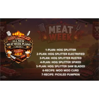 ALL NEW MEAT WEEK PLANS BUNDLE (2026)