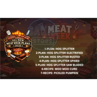ALL NEW MEAT WEEK PLANS BUNDLE (2026)