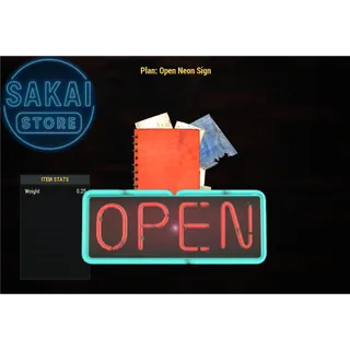 PLAN | OPEN NEON SIGN