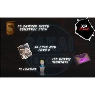 CANNED TASTY SQUIRREL STEW + LIVE AND LOVE 8 + BERRY MENTATS + LEADER