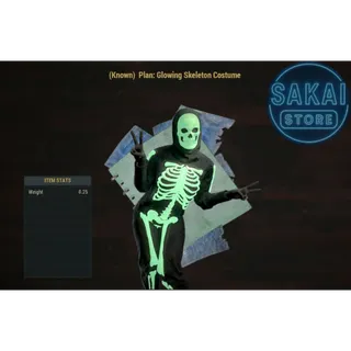 PLAN | GLOWING SKELETON COSTUME SET