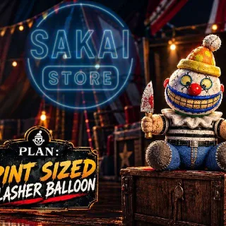 PINT SIZED SLASHER BALLOON & PINT SIZED SLASHER PLUSHIE BUNDLE