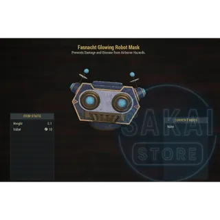 FASNACHT GLOWING ROBOT MASK