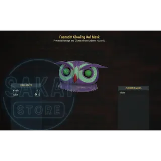 FASNACHT GLOWING OWL MASK