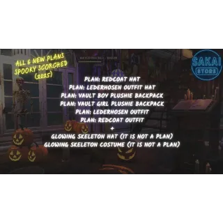 ALL 6 NEW PLANS SPOOKY SCORCHED  (2025)