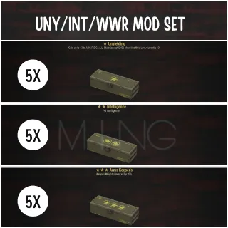 UNY INT WWR MODS