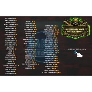 3 LEGENDARY MODS 