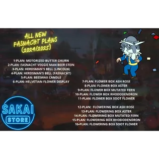 ALL NEW FASNACHT PLANS BUNDLE (2024-2025)