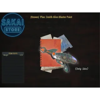 PLAN | ZENITH ALIEN BLASTER PAINT