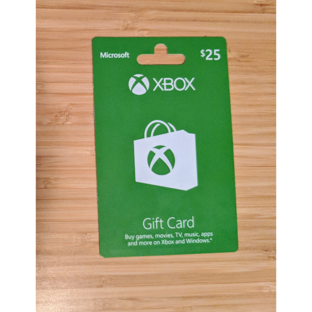 how much is a 25 dollar xbox gift card