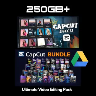 250GB+ Capcut Assets: luts, overlays, transition, sound effect, elements and more