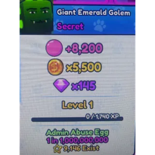7x giant emerald golem