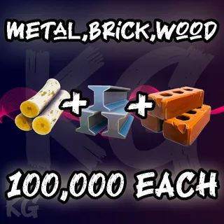 100K Wood Brick Metal