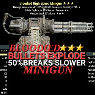 Weapon | Be 50%Break Minigun