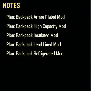 Plan | Backpack Mods Bundle