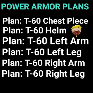 T60 Power Armor Plans