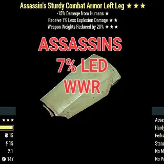 Apparel | Assassins 7%led Wwr