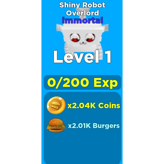 Pet 1x Shiny Robot Overlord In Game Items Gameflip