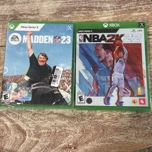 NBA 2k22 and Madden 23 Brand New for Xbox Series X