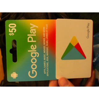 Google Play 50 Reais - Cartão Presente