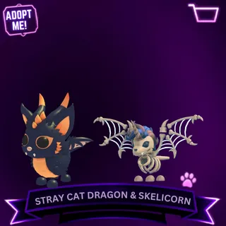 100x STRAY CAT DRAGON & SKELICORN