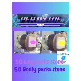 [SALE 70%🌟]50 Godly Perks Stones and 50 Legendary Perks Stones - Peroxide