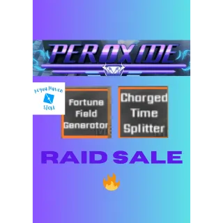 60 Charged Time Splitter and + Free 60 Fortune Field Gen + Free Hollowed Weapons - 🔥RAID SALE🔥 - Peroxide