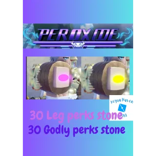 [SALE]30 Legendary Perks + 30 Godly Perk Stone - Peroxide