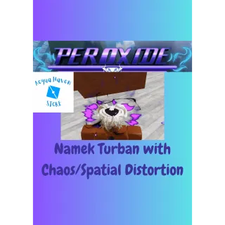 Namekian Turban With Chaos/Spatial Distortion - Peroxide - FAST DELIVERY