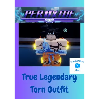 Goku Set - True Legendary Torn Outfit, Legendary Torn, Super Hair, Monkey tail