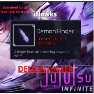 5x DEMON FINGER jujutsu infinite