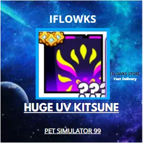 5X HUGE UV KITSUNE