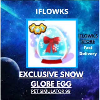 10X EXCLUSIVE SNOW GLOBE EGG