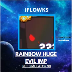 rainbow huge evil imp