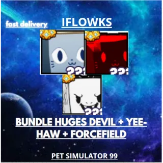 BUNDLE HUGES DEVIL + YEE-HAW + FORCE