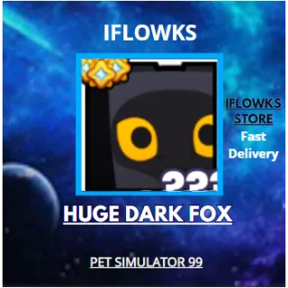 3X HUGE DARK FOX