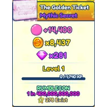 shiny mythic the golden ticket bgsi