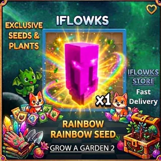 1x rainbow seed SEED GROW A GARDEN 2