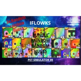 10x rainbow huges