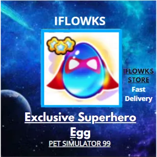 3x Exclusive Superhero Egg