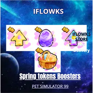 5x spring egg token booster PET SIMULATOR 99