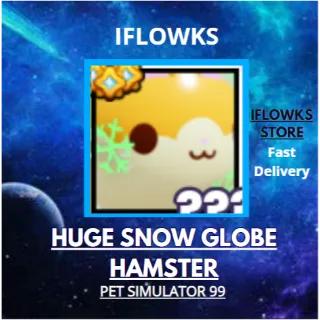 HUGE SNOW GLOBE HAMSTER