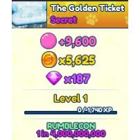 10X shiny THE GOLDEN TICKET bgsi