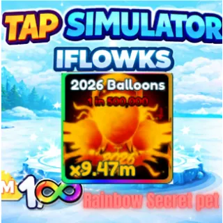 Rainbow 2026 balloons TAP SIMULATOR