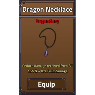 KING LEGACY DRAGON NECKLACE