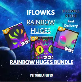 bundle rainbow huges