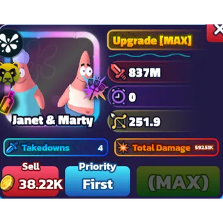 janet & marty SpongeBob Tower Defens