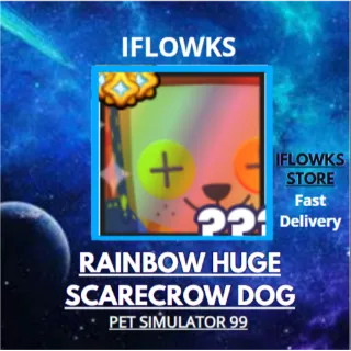 20x rAINBOW HUGE SCARECROW DOG